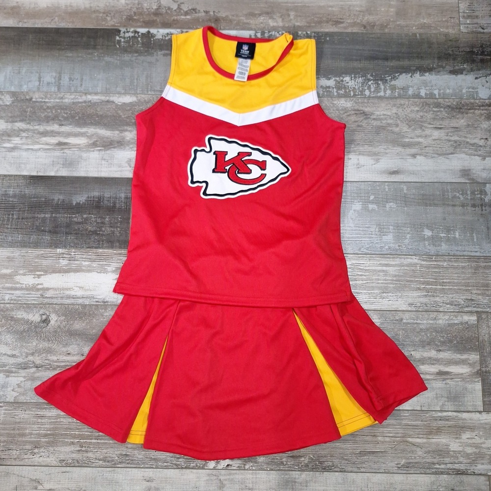 Kansas City Chiefs Cheerleader Outfit Youth XL (16) NFL Team Apparel Set